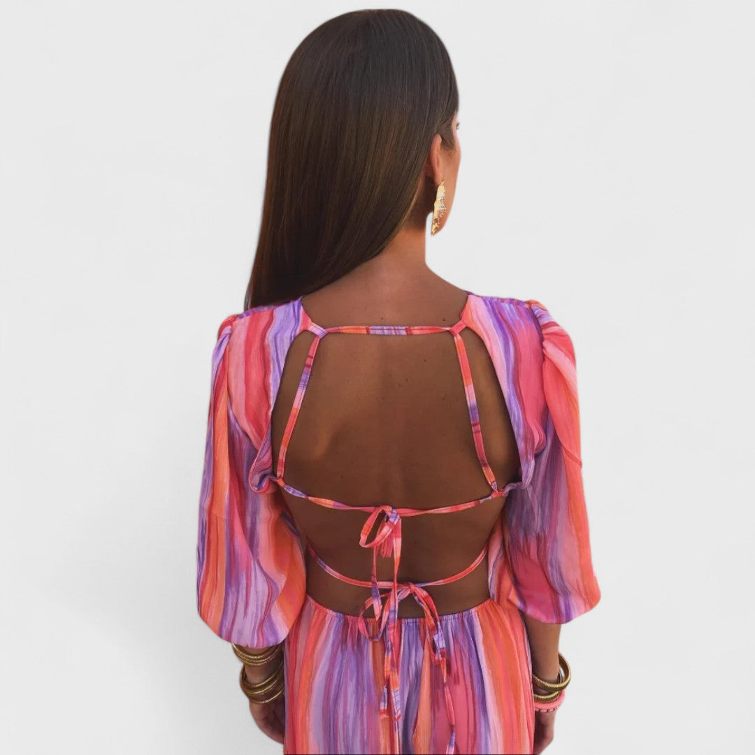 Maria | Elegant fabric with stylish cut-outs